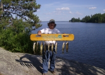 7-9-07 Voyageur Park Lodge Jim Gabehart of Morris IL enjoyin