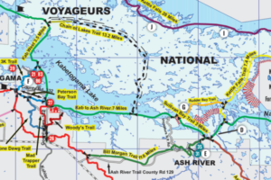 Voyageur Snowmobile Trails snippet