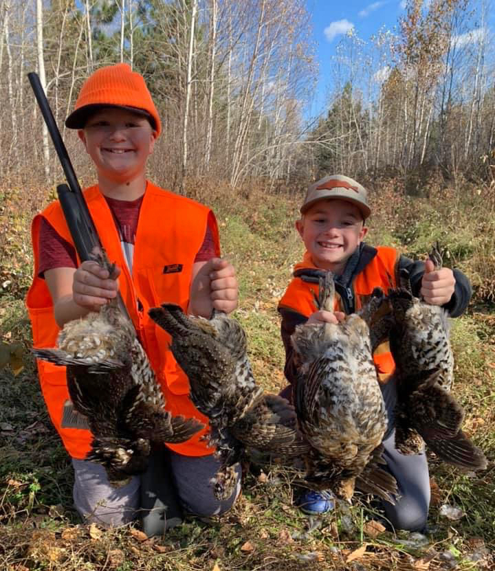 Youth grouse hunting in northern Minnesota