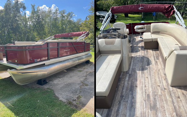 22 ft Crest Pontoon Boat